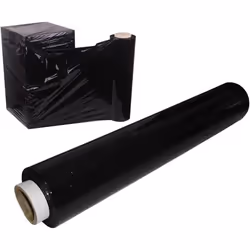 Film Étirable - NOIR - 50cm - 23 Microns - 2kg - Emballage Palette