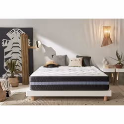 Matelas viscoélastique - Ikon Sleep - Grand Luxury Unique - 160x200 cm - Anti-acariens - Ferme