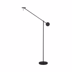 Grok Invisible - Lampadaire LED Dimmer Tactile Noir Mat 765lm 2700K | Fini: teinté, noir mat | Matériau: acier, aluminium, mé ...
