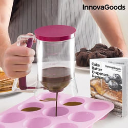 InnovaGoods Carafe Distributrice de Pâte à Pâtisserie avec Livre de Recettes