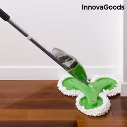 InnovaGoods Serpillière Triple avec Pulvérisateur Trimoppy
