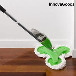 InnovaGoods Serpillière Triple avec Pulvérisateur Trimoppy