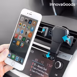InnovaGoods Support Gravitationnel de Téléphones Portables pour Voiture Gravder
