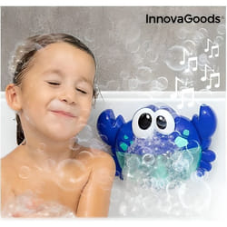 InnovaGoods Crabe musical avec bulles de savon pour le bain Crabbly