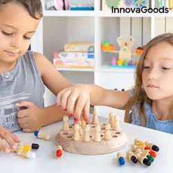 InnovaGoods Jeux de mémoire en bois Taeda 26 Pièces