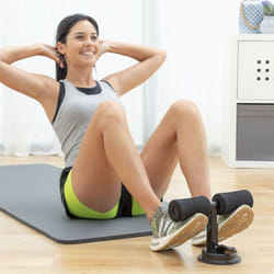 Innovagoods - Barre de Maintien pour Abdominaux avec Fixation Ventouse et Guide d'Exercices CoreUp
