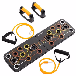 InnovaGoods Planche de Pompes Push-Up avec Bandes de Résistance et Guide d'exercices Pulsher