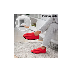 InnovaGoods Chaussons Chauffants Micro-ondes Rouge
