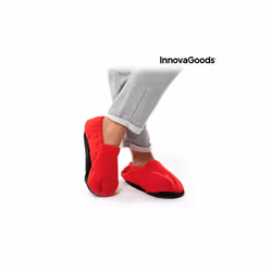 InnovaGoods Chaussons Chauffants Micro-ondes Rouge