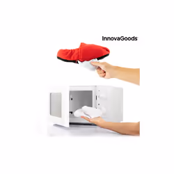 InnovaGoods Chaussons Chauffants Micro-ondes Rouge - Vue supplémentaire 4