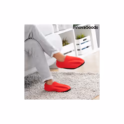 InnovaGoods Chaussons Chauffants Micro-ondes Rouge - Vue supplémentaire 5