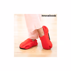 InnovaGoods Chaussons Chauffants Micro-ondes Rouge - Vue supplémentaire 6