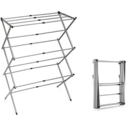 InnovaGoods Séchoir à Linge Métallique Pliable et Extensible avec 3 Hauteurs Cloxy 11 Barres