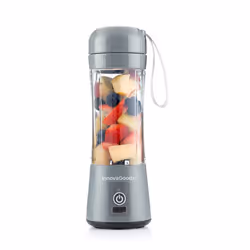 InnovaGoods 8435527817831, Mixeur portable, 0,38 L, 60 W, Gris, Transparent
