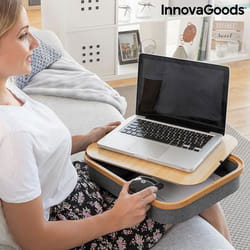 InnovaGoods Bureau Portatif avec Plateau de Rangement Larage