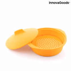 InnovaGoods Cuiseur à Vapeur en Silicone Multifonction avec Recettes Silicotte