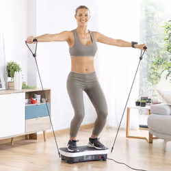 InnovaGoods Plate-forme d'Entraînement par Vibrations avec Accessoires et Guide d'Exercices Vybeform