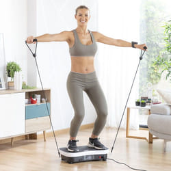 InnovaGoods Plate-forme d'Entraînement par Vibrations avec Accessoires et Guide d'Exercices Vybeform