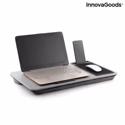 InnovaGoods Bureau Portable d'Ordinateur avec Coussin XL Deskion