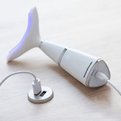 InnovaGoods 8435527819293 masseur Visage Argent, Blanc