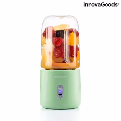 InnovaGoods 8435527821494, Mixeur portable, 0,25 L, 300 W, Vert, Transparent