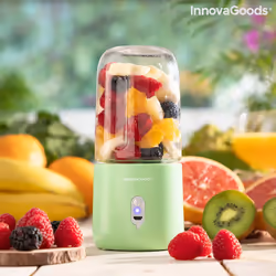 InnovaGoods 8435527821494 blender 0,25 L Mixeur portable 300 W Vert, Transparent