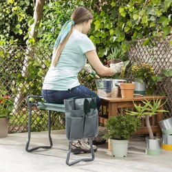 InnovaGoods Banc de Jardin Pliable avec Sac à Outils 3-en-1 Situl