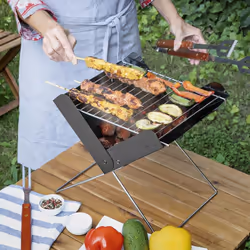 InnovaGoods vous offre les meilleures nouveautés pour la maison, comme Mini-barbecue Pliable Portable pour Charbon Foldecue I ...