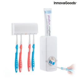 InnovaGoods Distributeur de Dentifrice avec Porte Brosse à Dents Diseeth