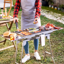 InnovaGoods vous offre les meilleures nouveautés pour la maison, comme Barbecue au Charbon de Bois Pliable en Acier Inoxydabl ...