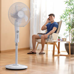 Innovagoods - Ventilateur sur Pied Freshinn Blanc 45 w