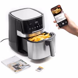 InnovaGoods Friteuse à Air Fryinn Pro 5500 Noir 1700 W 5,5 L Acier inoxydable