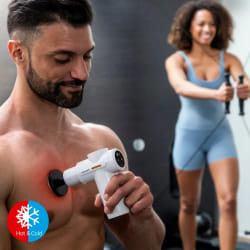 InnovaGoods Pistolet de Massage Musculaire Chaud et Froid Hokgun
