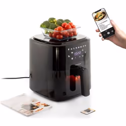 InnovaGoods Friteuse à Air avec Balance Fryinn Balance 5000 Noir 1500 W 5 L Acier inoxydable