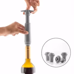 InnovaGoods Pompe à vide et bouchons à vin Winuum (4 bouchons)