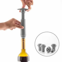 InnovaGoods Pompe à vide et bouchons à vin Winuum (4 bouchons)