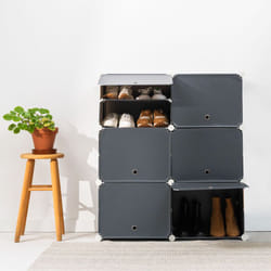 InnovaGoods Rangement Modulaire Portable pour Chaussures Gris