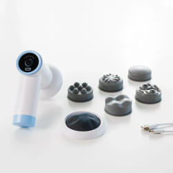 InnovaGoods Pistolet de Massage Anticellulite Rechargeable 6 en 1 CellyGun