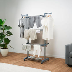 Innovagoods - tendoir Pliant Vertical à Roulettes Dolver 24 Barres