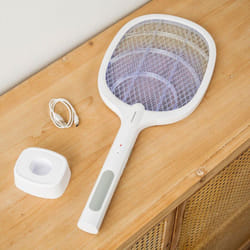 Innovagoods - Raquette Anti-insectes Rechargeable 2 en 1 avec Lumière uv Elecfly