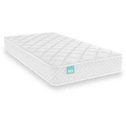 Nalui - Matelas pour lit d'enfant 60x120cm Baby One ±12cm Certifié Oeko-Tex® Fabriqué en Espagne blanc