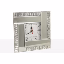 Horloge Miroir Cristalitos Matériel: Verre Couleur: argent/miroir Assemblage requis : 0 20x5x20cm