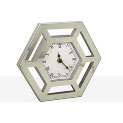 Horloge Miroir Hexagonale Ajourée