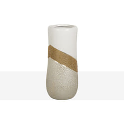 Vase Céramique Doré Blanc