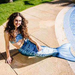 Déguisement queue de sirène avec monopalme aquaris Kuaki Mermaids