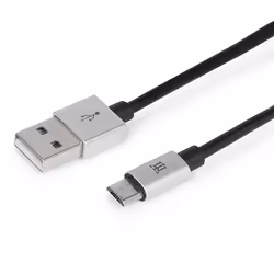 Maillon Technologique Premium MTPMUS241, 1 m, USB A, Micro-USB B, USB 2.0, Argent