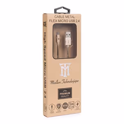 Maillon Technologique Premium MTPMUMG241 câble USB 1 m USB 2.0 USB A Micro-USB B Or