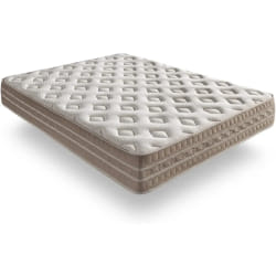Matelas 90x190 Bio Thermal Cashmere, mousse multizone 30 cm, 7 zones, accueil moelleux, certifié Oeko-Tex