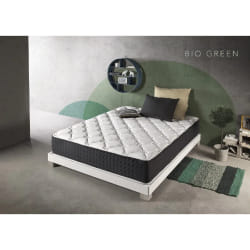 Matelas 180x200 bio green mousse de confort multizone bio pur épaisseur 30 cm hypoallergénique anatomique certifié oeko-tex
