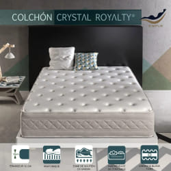 Matelas 180x200 crystal royalty mousse confort multizone épaisseur 30 cm ferme - 7 zones de confort